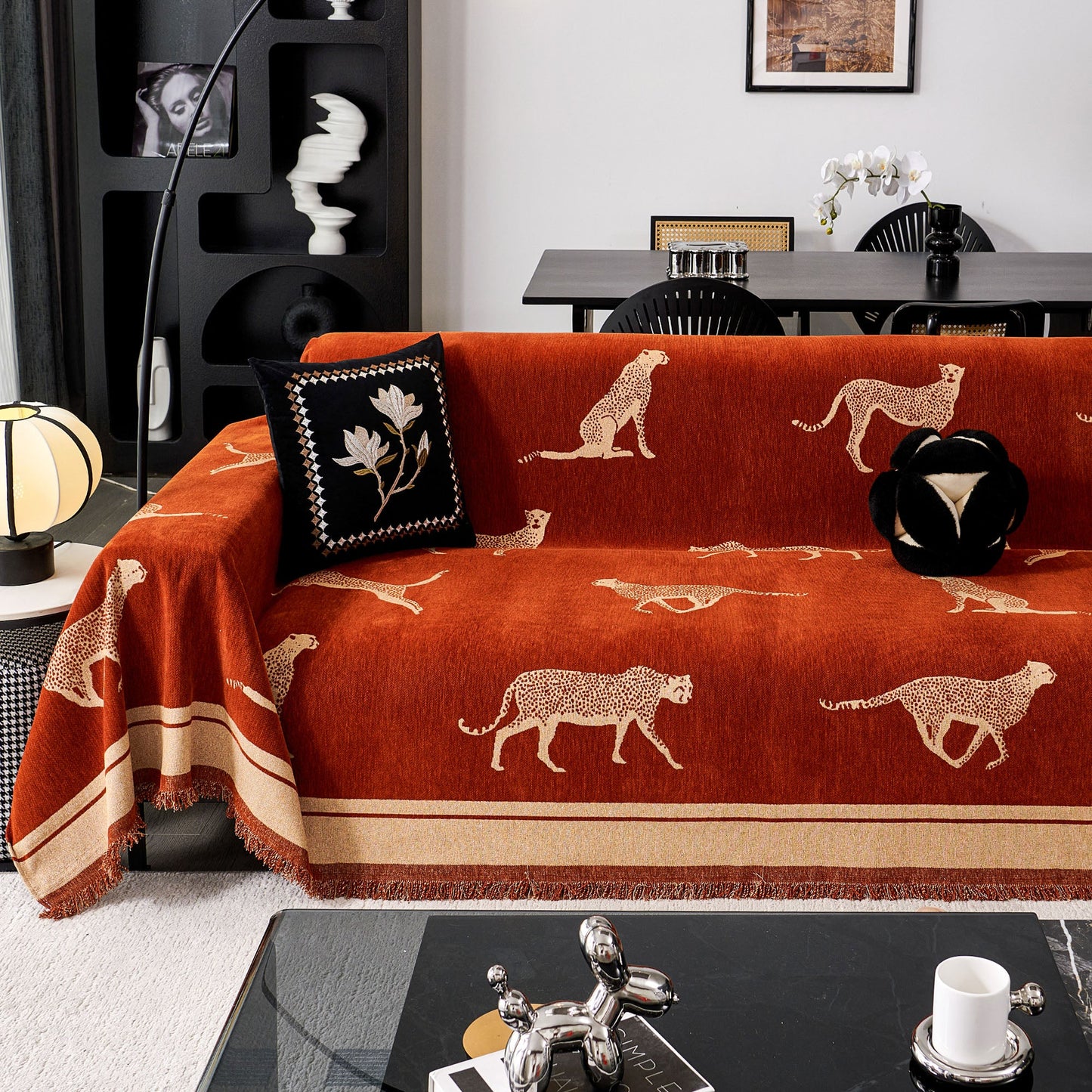 Safari Elegance Sofa Protector - Animal Print