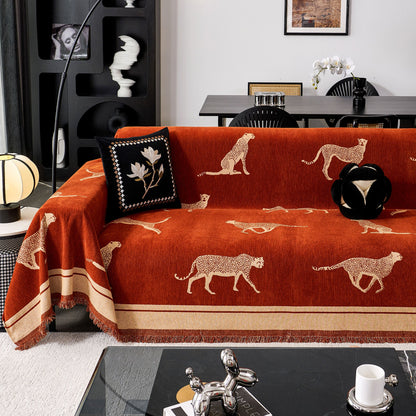 Safari Elegance Sofa Protector - Animal Print