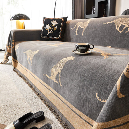 Safari Elegance Sofa Protector - Animal Print