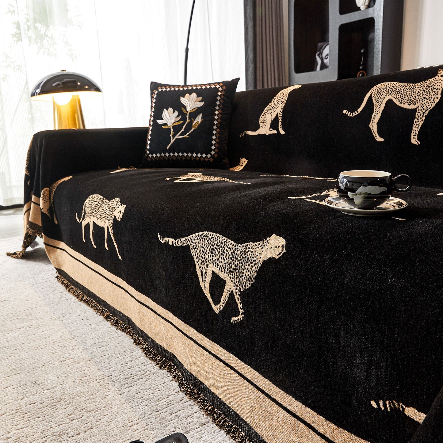 Safari Elegance Sofa Protector - Animal Print