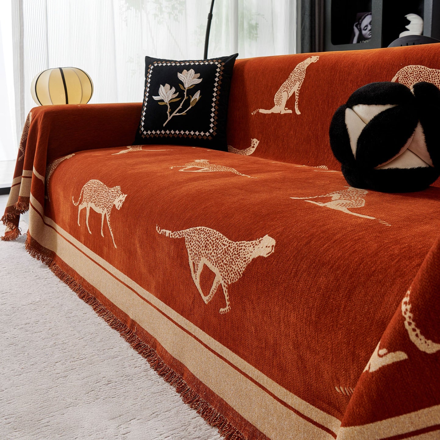 Safari Elegance Sofa Protector - Animal Print