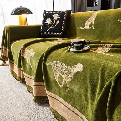 Safari Elegance Sofa Protector - Animal Print