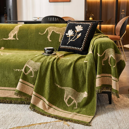 Safari Elegance Sofa Protector - Animal Print