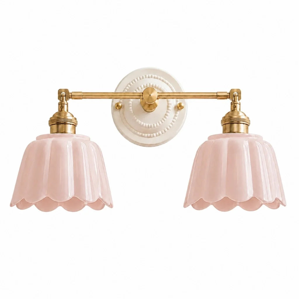 Lior Vintage Flower Ceramic Wall Sconce 15
