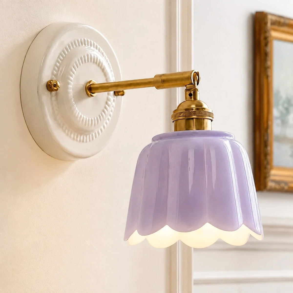 Lior Vintage Flower Ceramic Wall Sconce 21