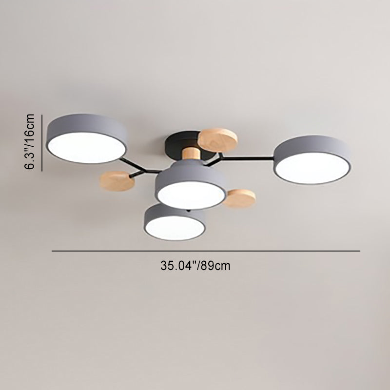 Scandinavian Branch LED Ceiling Light - Dimmable