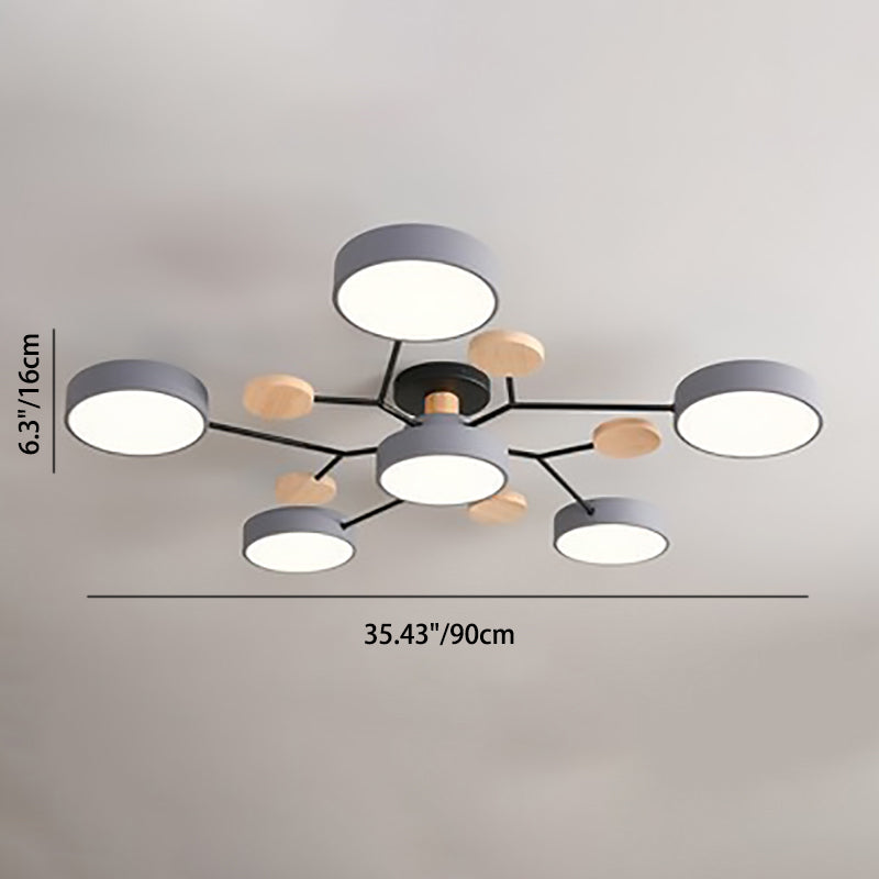 Scandinavian Branch LED Ceiling Light - Dimmable