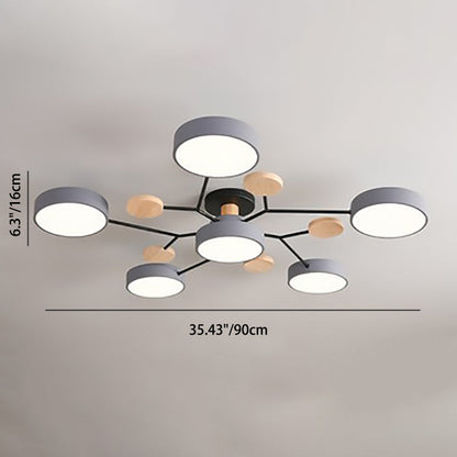 Scandinavian Branch LED Ceiling Light - Dimmable
