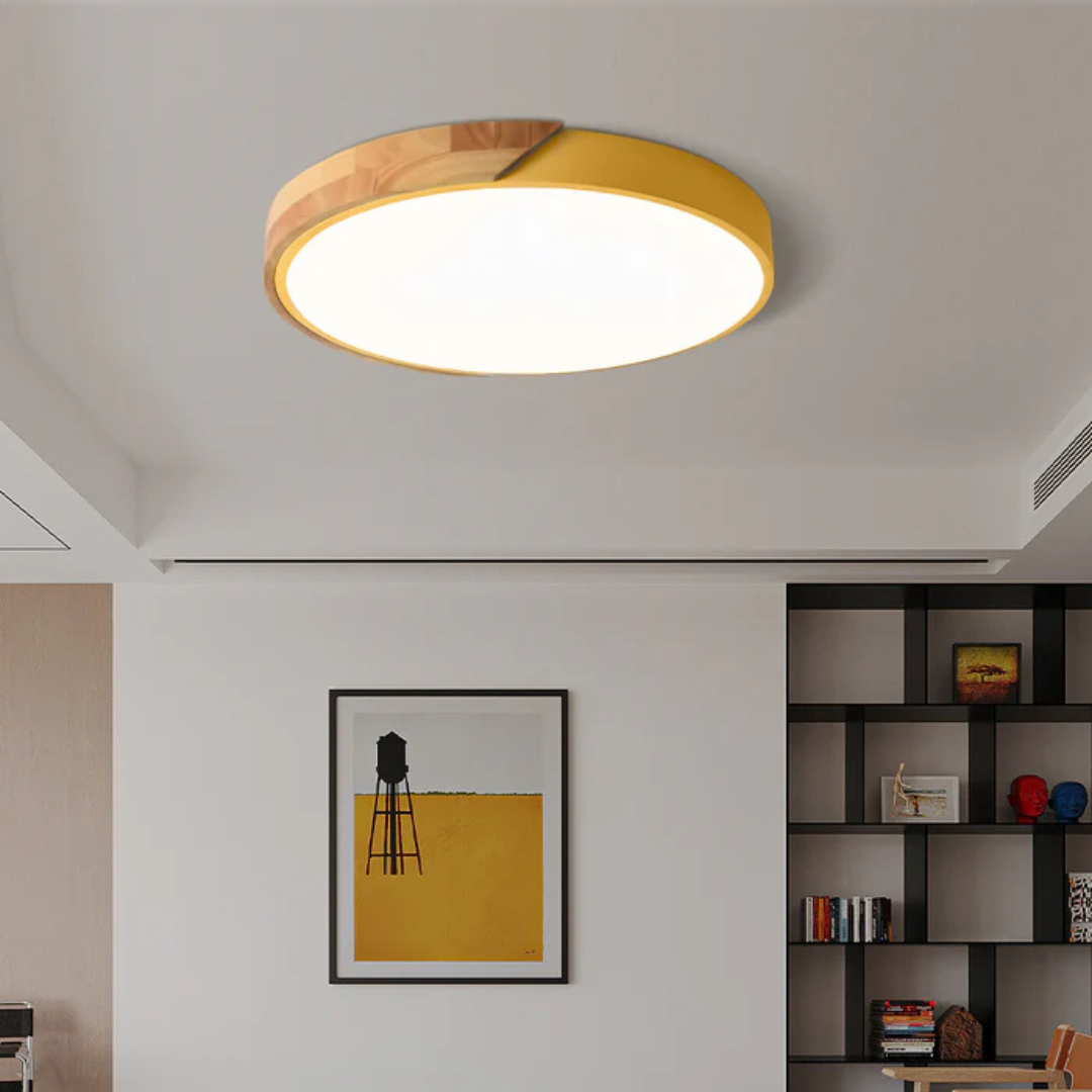 Scandinavian Wooden LED Ceiling Light