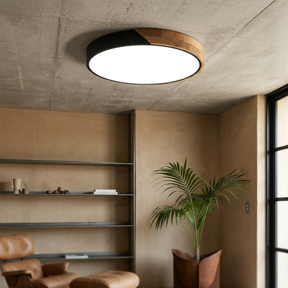 Scandinavian Wooden LED Ceiling Light