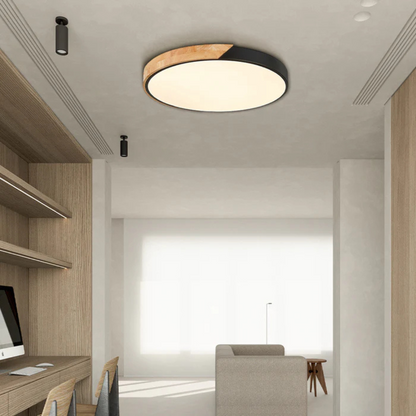 Scandinavian Wooden LED Ceiling Light
