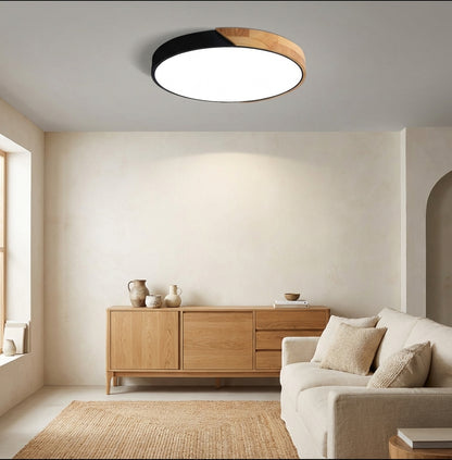 Scandinavian Wooden LED Ceiling Light
