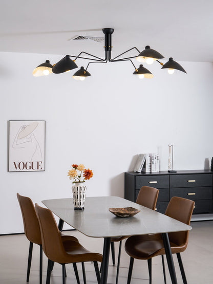 Sculptural Multi-Arm Ceiling Light Fixture