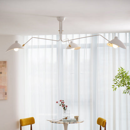 Sculptural Multi-Arm Ceiling Light Fixture