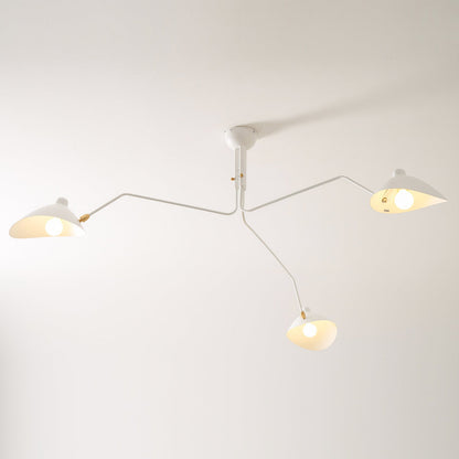 Sculptural Multi-Arm Ceiling Light Fixture