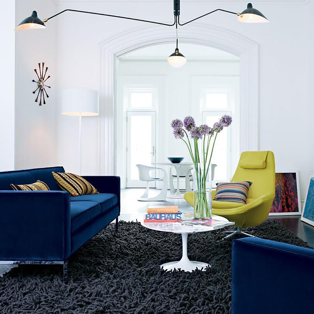 Sculptural Multi-Arm Ceiling Light Fixture