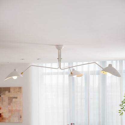 Sculptural Multi-Arm Ceiling Light Fixture