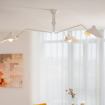 Sculptural Multi-Arm Ceiling Light Fixture