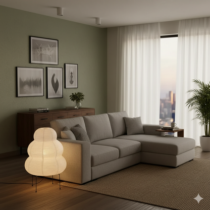 Shizuku Shoji Floor Lamp