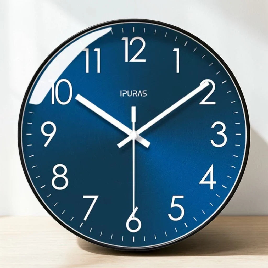 Elara Haus Silent Quartz Wall Clock - Modern Minimalist Design 25cm 30cm 0