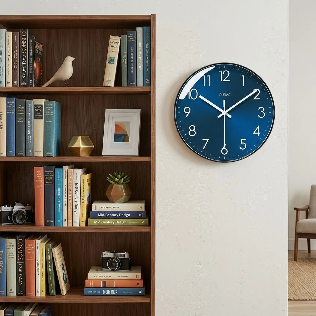 Elara Haus Silent Quartz Wall Clock - Modern Minimalist Design 25cm 30cm 3