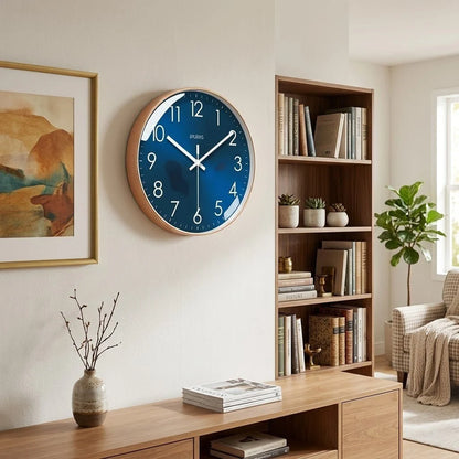 Elara Haus Silent Quartz Wall Clock - Modern Minimalist Design 25cm 30cm 6