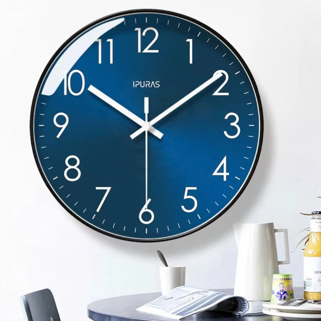 Elara Haus Silent Quartz Wall Clock - Modern Minimalist Design 25cm 30cm 8