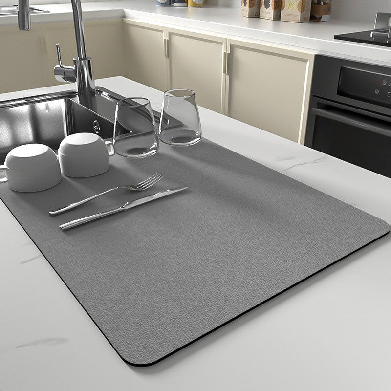 Silicone Dish Drying Mat With Non-Slip Quick-Dry Surface 0