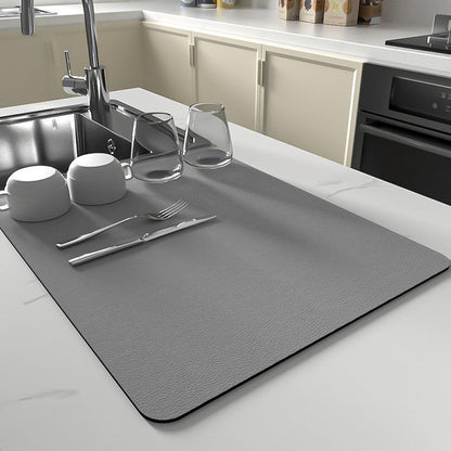 Silicone Dish Drying Mat With Non-Slip Quick-Dry Surface 0