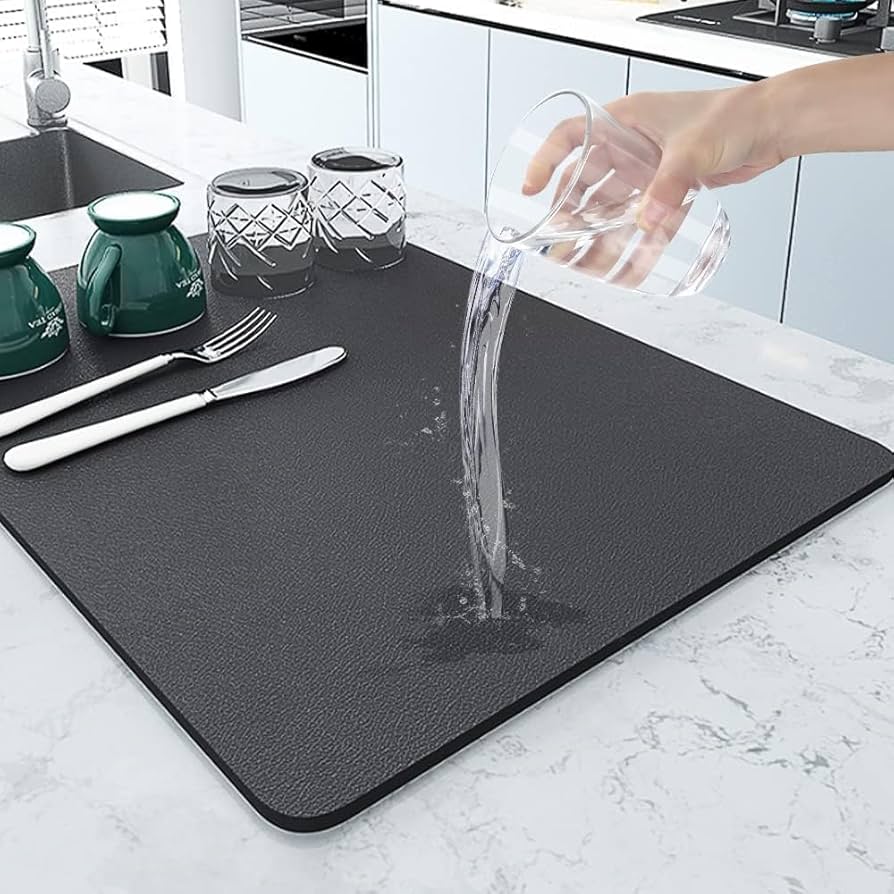 Silicone Dish Drying Mat With Non-Slip Quick-Dry Surface 1