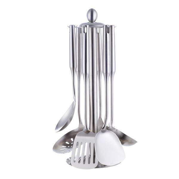 Elara Haus Cooking Utensils Set - Stainless Steel Vibrant Finish 11