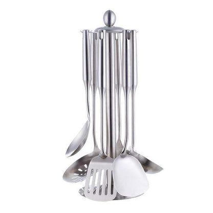 Elara Haus Cooking Utensils Set - Stainless Steel Vibrant Finish 11