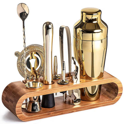 Stirré Elite Cocktail Set – Luxury Metallic Bar Kit Essentials 10