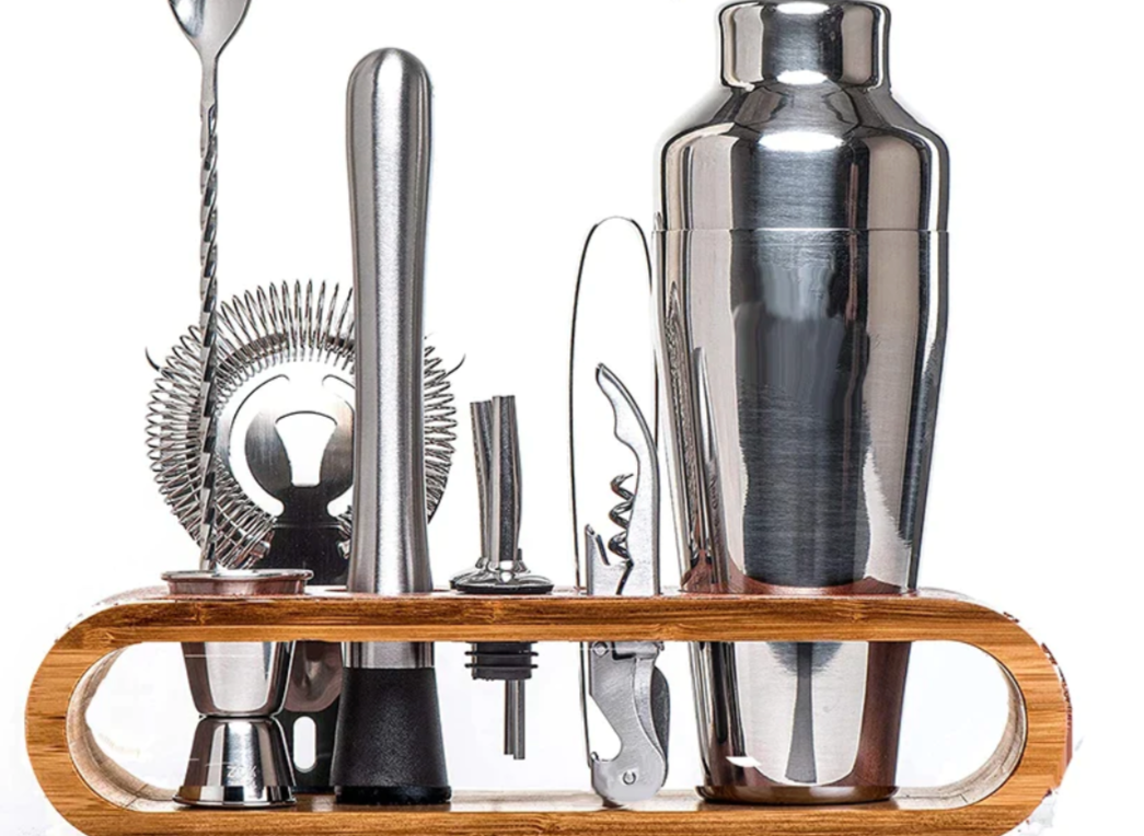 Stirré Elite Cocktail Set – Luxury Metallic Bar Kit Essentials 6