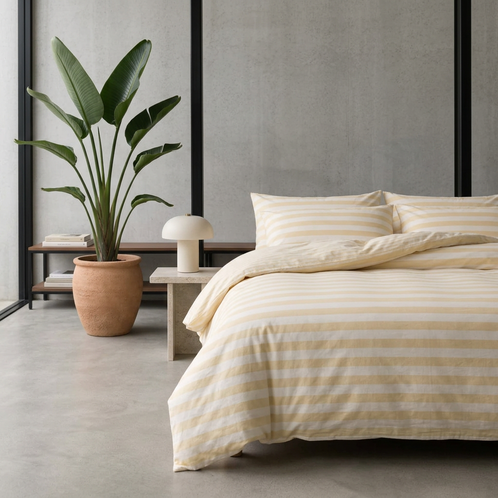 Striped Duvet Cover Set