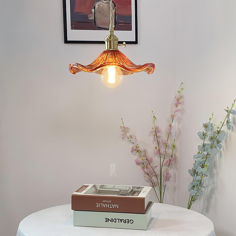 Stylish Lamp with Hibiscus Flower