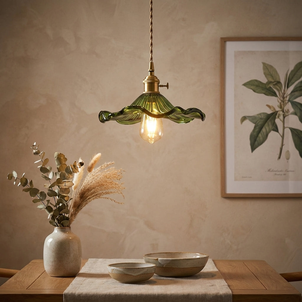 Stylish Lamp with Hibiscus Flower