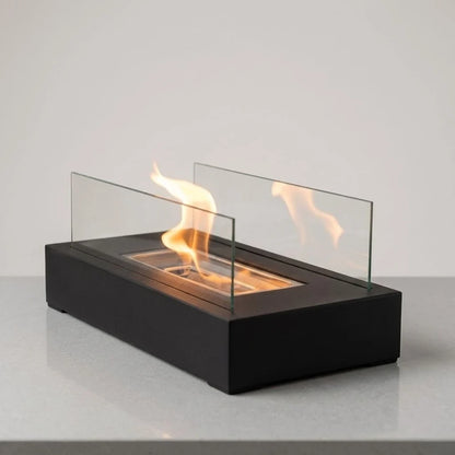 Elara Haus Fire Pit Tabletop - Tempered Glass Minimalist Design 0