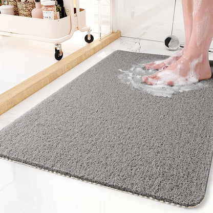 Textured Non-Slip Shower Mat - Loofah Style