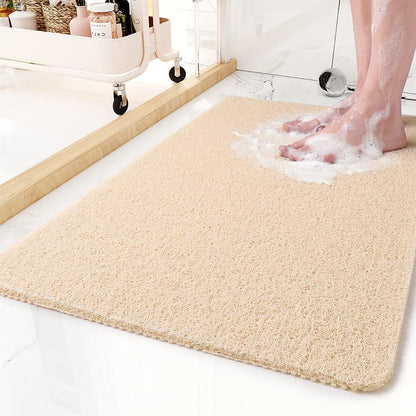 Textured Non-Slip Shower Mat - Loofah Style