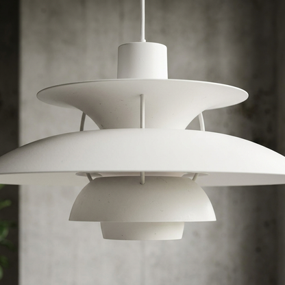 Tiered Metal Shade Pendant Light