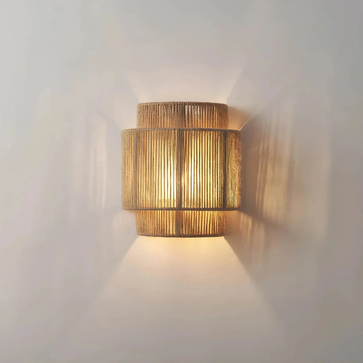 Elara Haus Wall Light - Eco-Friendly Natural Fibre Woven Rope Sconce Light 0
