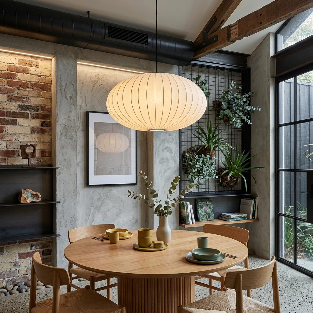 Verona Silk Pendant Light Wabi-Sabi Hanging Lamp