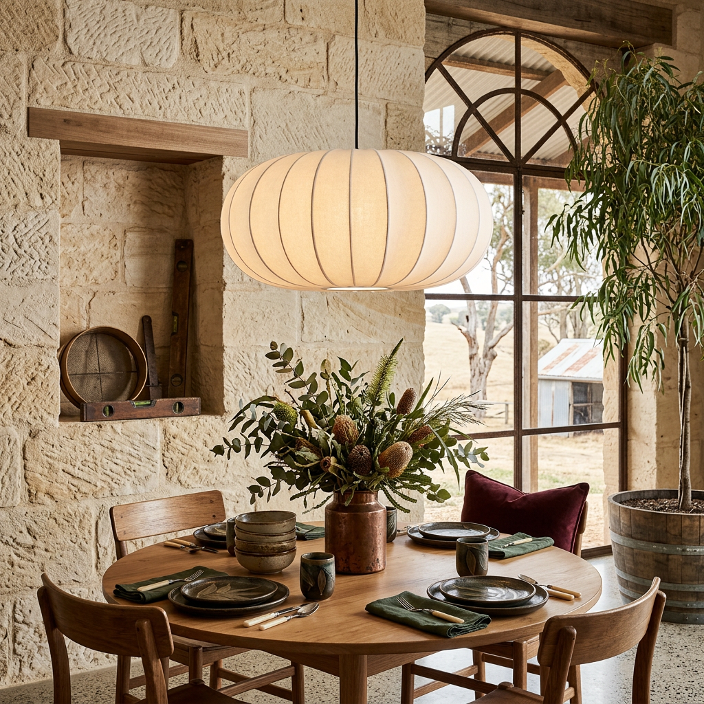 Verona Silk Pendant Light Wabi-Sabi Hanging Lamp