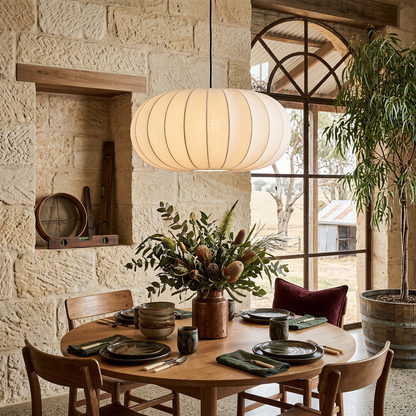 Verona Silk Pendant Light Wabi-Sabi Hanging Lamp