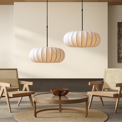 Verona Silk Pendant Light Wabi-Sabi Hanging Lamp