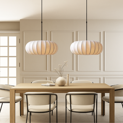 Verona Silk Pendant Light Wabi-Sabi Hanging Lamp