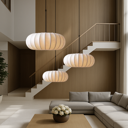 Verona Silk Pendant Light Wabi-Sabi Hanging Lamp