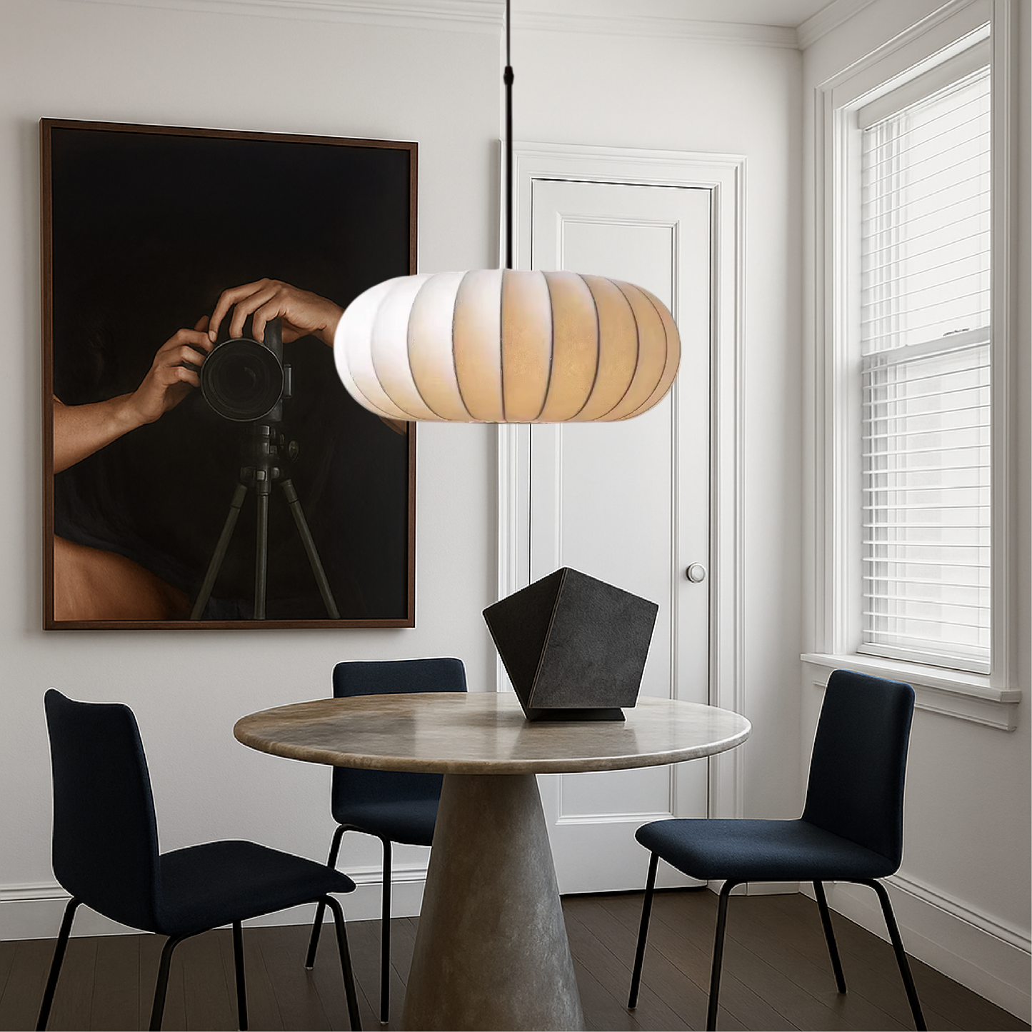 Verona Silk Pendant Light Wabi-Sabi Hanging Lamp