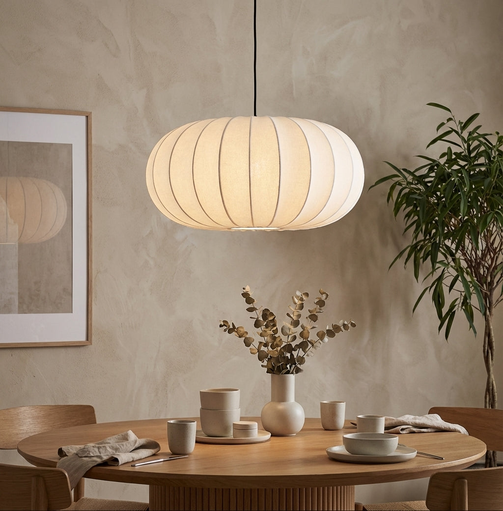 Verona Silk Pendant Light Wabi-Sabi Hanging Lamp